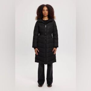 NWT NOIZE Capri Long Length Parka Size Small Black